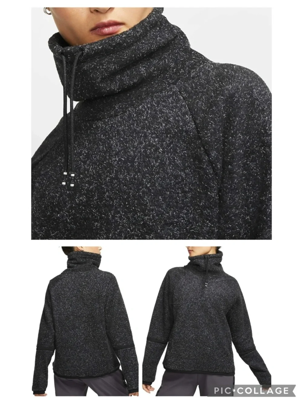 Nike Therma Fleece Cowel neck sweatshirt Women’s size Small